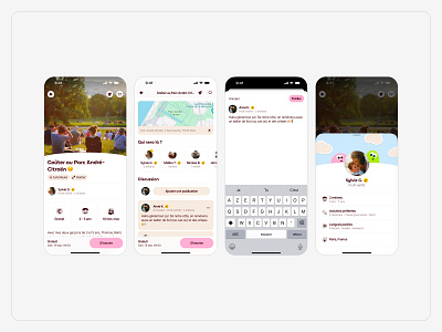 Bimbee・Activity, Discussion & Profile activity app discussion family friendly ios minimal mobile modal moments native post product design profile publication text ui design ux design