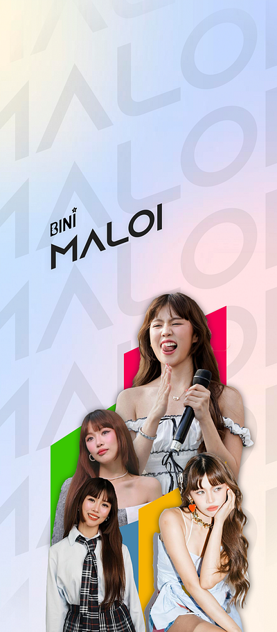 BINI Maloi bini bini maloi graphic design social media poster