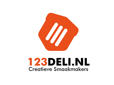 123DELI.NL branding cheap clean design graphic design logo marketing modern nuts orange