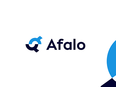 Afalo Bookkeeping Logo afalo blue bookkeeping clean finance graphic design logo marketing modern simple unique