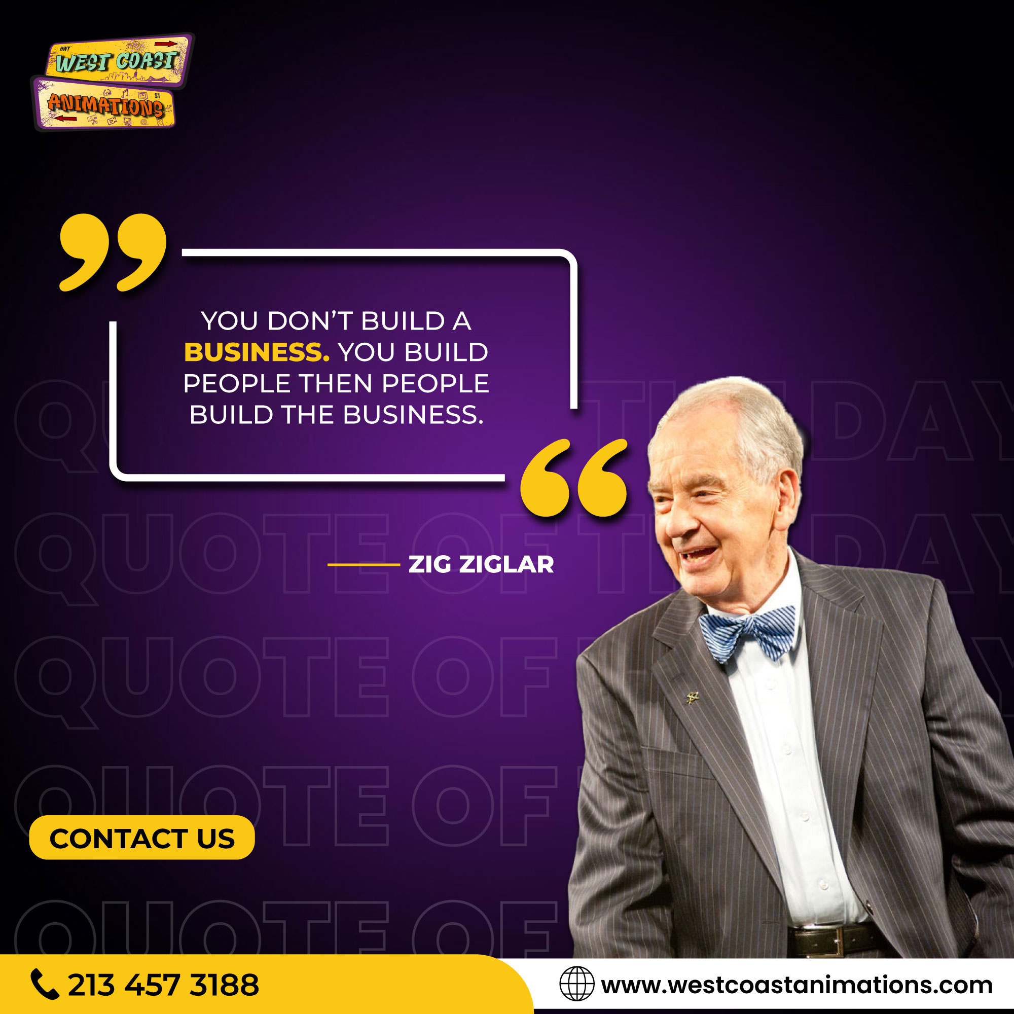 Quote of the Day - Zig Ziglar branding business creative design graphic design icon identity illustration logo quote of the day ui ux vector