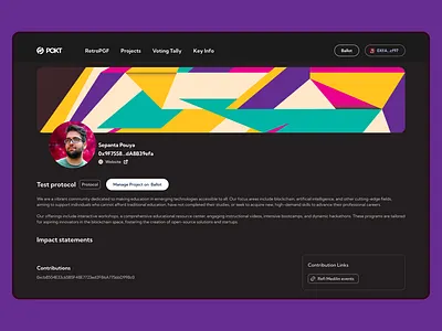 Pokt RPGF Project Page 3d pokt pokt foindation pouya retro retropgf sepanta sepanta pouya ui web3