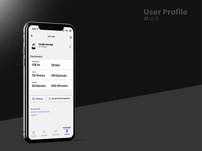 User Profile (UI 6) daily ui design ui ux