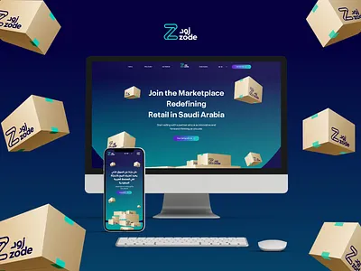 Zode landing page UI/UX Web builder case study landing page ui uiux web design