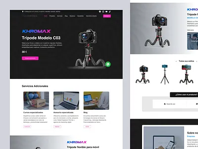 Khromax - Landing Page figmadesign webdesign