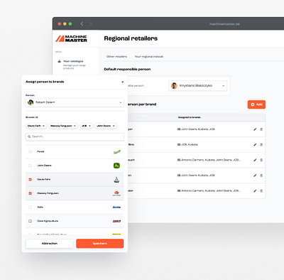 Assign person form app assign design figma form person tiles ui web