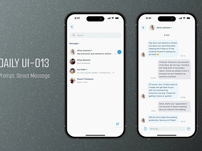 DailyUI-013-Direct Message daily ui challenge direct message ui ui design