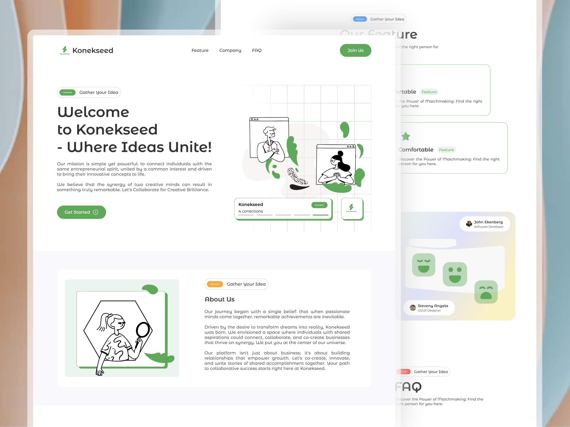 Landing Page Website ui uiux uiux design ux
