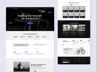 Cycling landing page design cycle website cycling landing page cycling website design figma design figma web figma website design homepage homepage design illustration landing page modern web ui ui design ui landing page web design web development webflow website website design wordpress