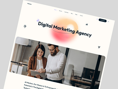 Digital Marketing Agency agency agency website banner creative creative agency creative website design digital agency digital marketing landing page marketing trending ui uiux web