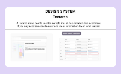 Textarea Component textarea ui uiux