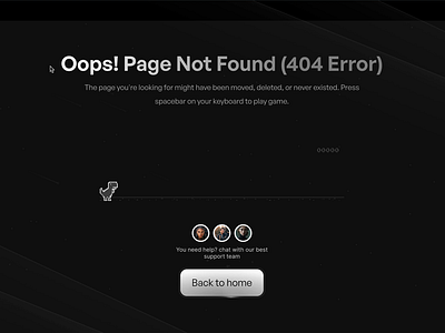 Game 404 Page Playoff 404 framer ui uiux website