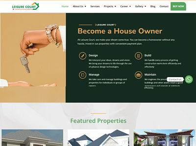 Real Estate Website coding design react uiux web design web development website wordpress
