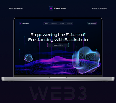 Web 3 Website Design (Hero Page) design hero heropage heropagedesign ui uiux uiuxdesign uiuxdesigner useeer interface user experience ux web3 web3 design web3design web3hero
