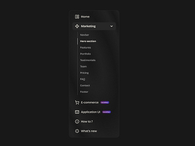 Sidebar - Navbar exploration app application dark mode dashboard design gradient mobile mobile app navbar saas sidebar ui ux webapp