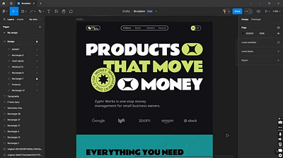 Products That Moves Money branding graphic design ui