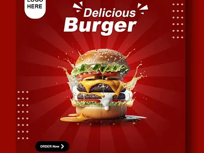 Social Media Food Post graphic design photoshop