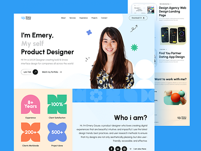 Personal Resume & Portfolio Landing Page design landing resume web design website