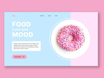 The design-concept of fragrant donuts дизайн дизайн концепт интерфейс пончики