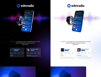 Presentation for Edmradio: Black & White design designer presentation presentationdesign presentationdesigner ui uidesign uiux ux web webdesigner