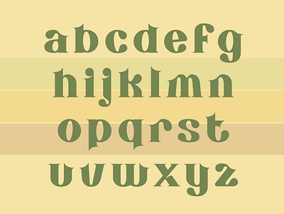 Canary Melon font 5 boho