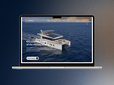 Nautica - Electric boat web design design electric electric boat ev landing page product ui uiux uiux design ux web design web ui