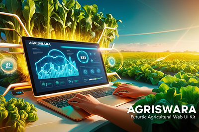 Agriswara - Agriculture Web UI KIT design graphic design illustration ui vector