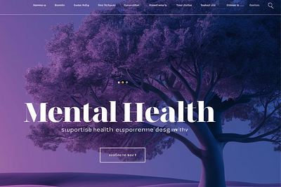 Mental Health Web Design design graphic design illustration ui vector