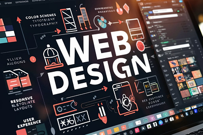 Online Course Web Design branding design graphic design illustration ui vector