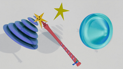 Star Wand from Fortnite animation digital 3d fan art fortnite graphic design noai star wand
