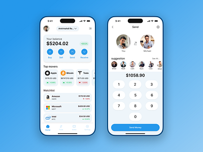 Crypto Trading App app app design crypto crypto trading app ui ui design uiux design wallet wallet app