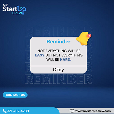 Reminder Alert animation branding design easy graphic design hard illustration logo my startup crew reminder typography ui ux vector web design