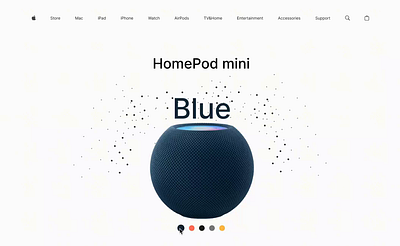 How I Designed HomePod mini Slider animation apple dailyui design designthinking homepod image portfolio slider ui ui 072 uix101 ux