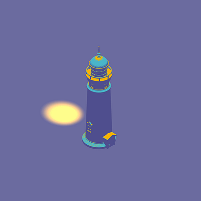 Foggy Lighthouse 3d fog house light lighthouse lighting particle physics simulation spline spline3d