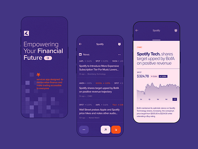 Financial Empowerment app app design best financial planning bn digital design design financial fintech