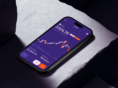 Real-Time Trading app app design application bn digital design design financial finance financeux fintech mobile portfolio trade ui ux