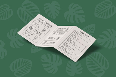 Menu Design Template graphic design menu menu design template tropical