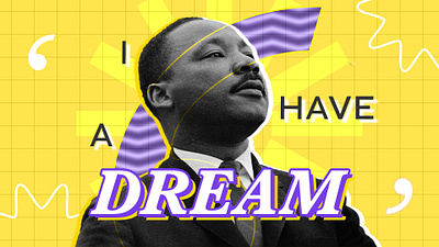 I Have A Dream-Creative Ad advertising after effects animation beautiful campaign concept creative design freedom graphic design justice marketing martin luther king motion graphics movement photoshop professional social media video editing