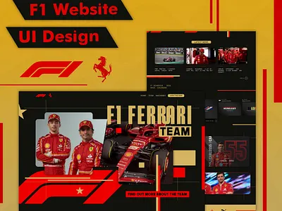 FERRARI F1 Website Design design figma graphic design ui webdesign website