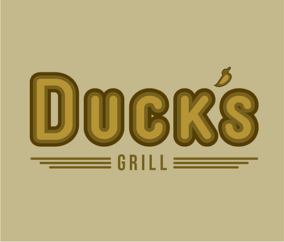 Duck's Grill typography