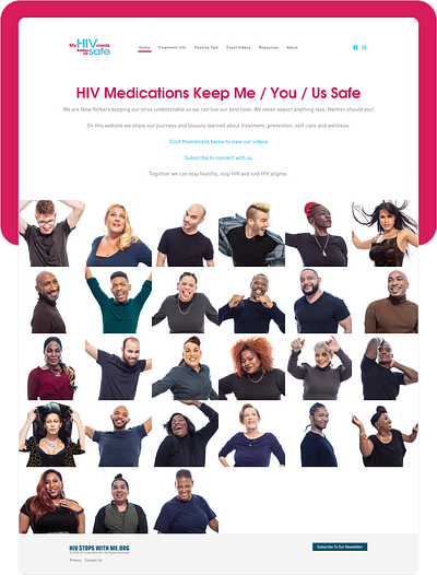 HIV Stops With Me Website design ui ux website