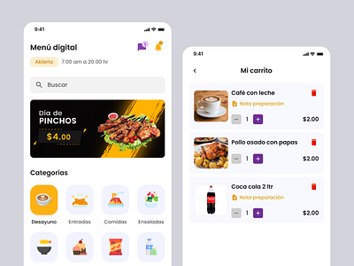App Ecommerce Restaurante appdesign appmobile figmaapp uidesign