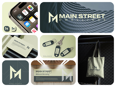 Main Street Real estate, Brand identity design 3d animation brand brand design brand designer branding design graphic graphic design graphic designer illustration logo logo designer logos motion graphics ui ux vector