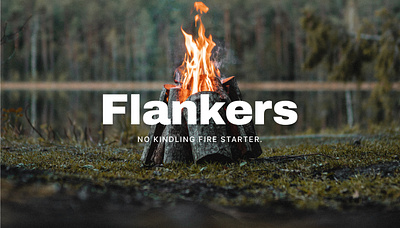 Branding | Flankers brand identity branding design fire starter graphic design masculine outdoor company