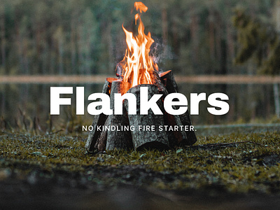 Branding | Flankers brand identity branding design fire starter graphic design masculine outdoor company