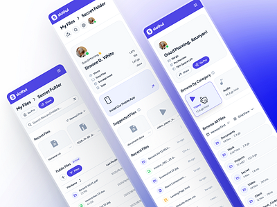 slothUI: World's Laziest Design System | File Management Mobile clean design system file management file management ui file management app file management mobile file management ui file manager app file manager ui minimal mobile layout ui modern purple saas app saas dashboard saas mobile app saas ui slothui soft ui kit
