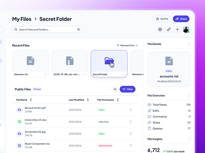 slothUI: Figma Design System for Gen Z | SaaS File Manager UIUX clean design system figma file management file management app file management dashboard file management ui file manager file manager dashboard file manager ui minimal modern purple saas dashboard saas layout ui saas ui simple slothui soft ui kit