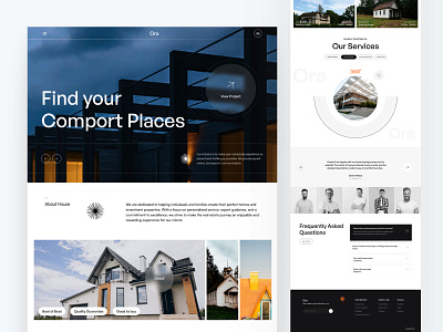 Real Estate Landing Page agency apartment branding creative design landing page modern portfolio property real estate agency residence ui uiux ux