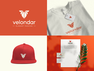 Velondar logo branding clothing clothinglogo fashion icon letterlogo logo logo mark modern v shop v logo v mark