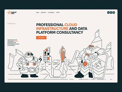 Dwarf Ops SaaS animation 2d animation blockchain branding cloud consultancy dwarf fintech illustration landing page saas startup ui web3